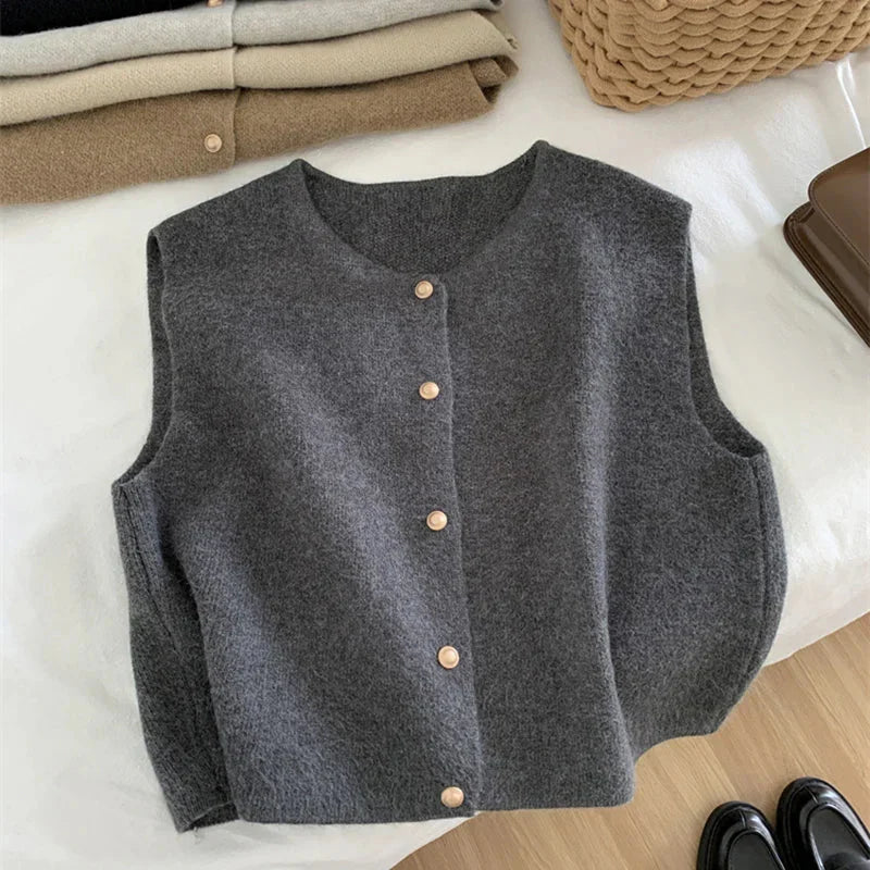 Kvinders Button-Up Casual Vest 1