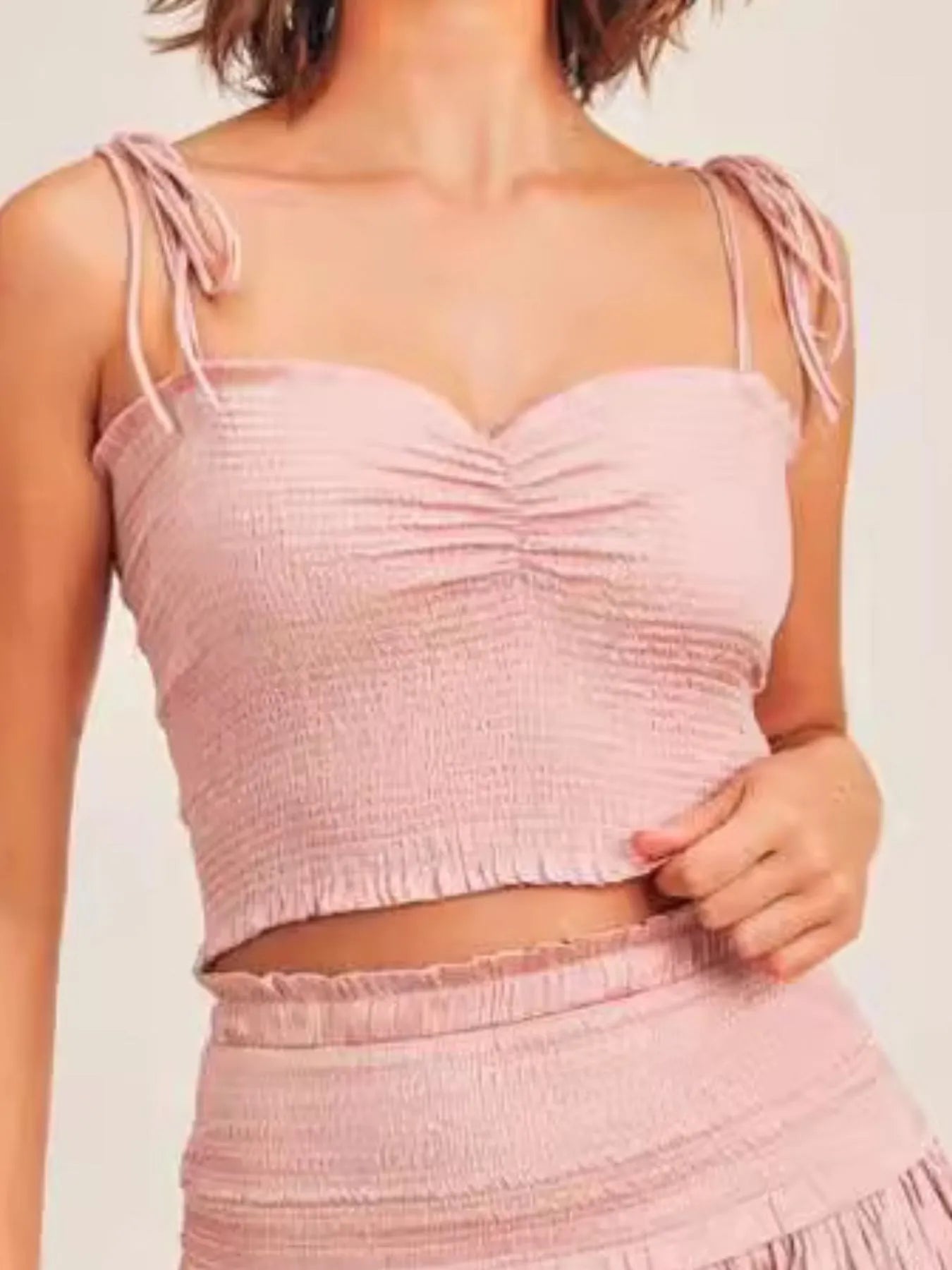 Kvinders Cami Top og Nederdel Sæt Med Sødt Udsnit Polyester Bomuld 4