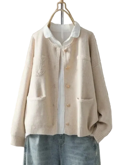 Kvinders Cardigan Løs Stil 0