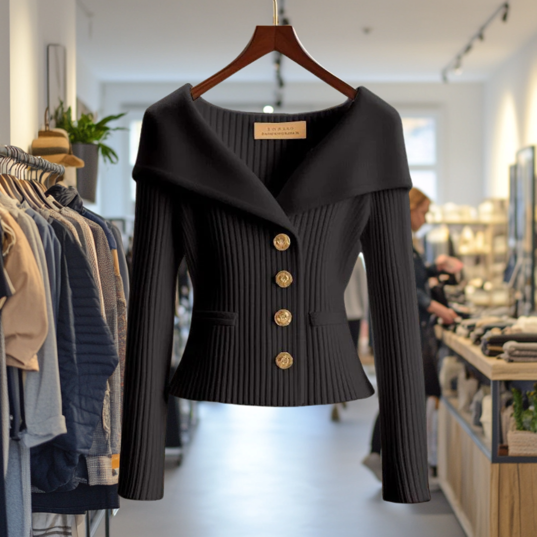 Kvinders Cardigan Med Sofistikeret Design 3