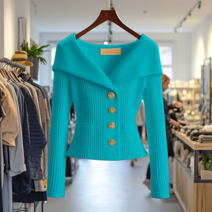 Kvinders Cardigan Med Sofistikeret Design 6