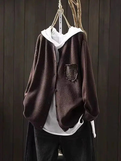 Kvinders Cardigan med Draperet Silhuet 2