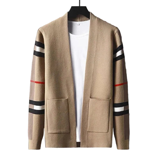 Kvinders Cardigan med Striber 0