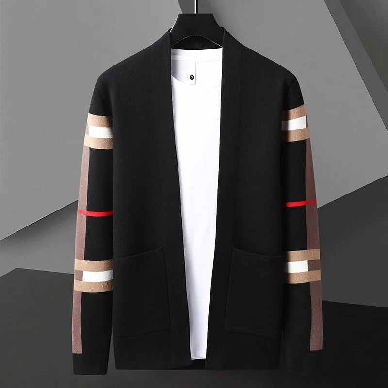 Kvinders Cardigan med Striber 1