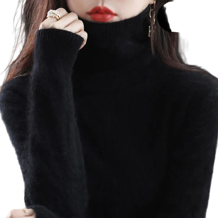 Kvinders Cashmere Rullekrave Sweater 0