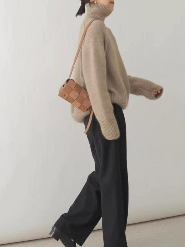 Kvinders Cashmere Rullekrave Sweater 2