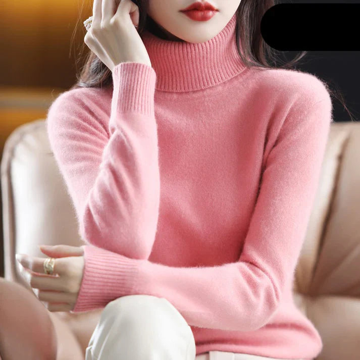Kvinders Cashmere Rullekrave Sweater 3
