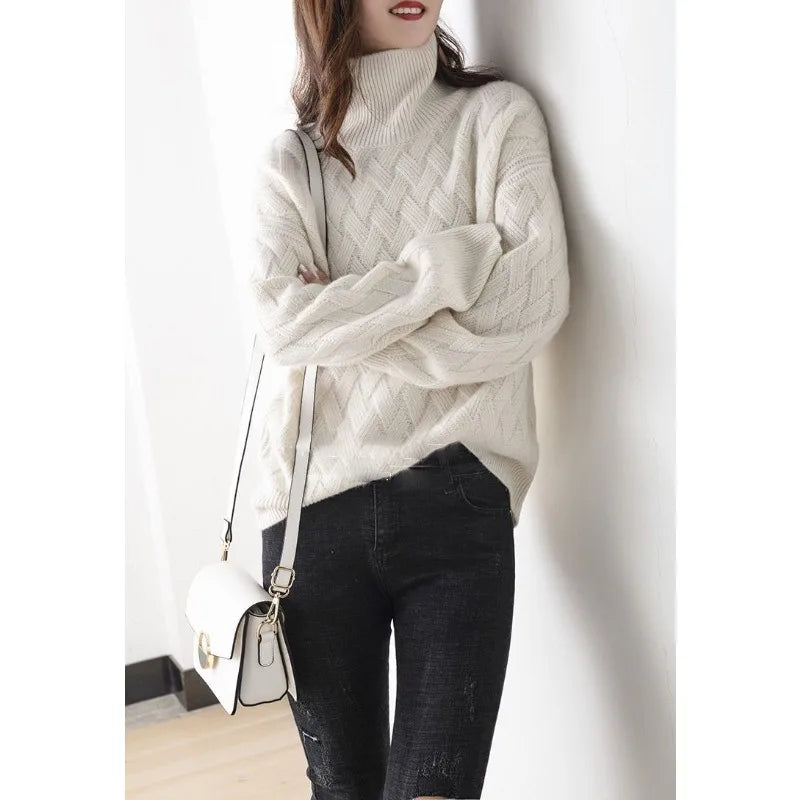 Kvinders Cashmere Trøje Elegant Stil 3