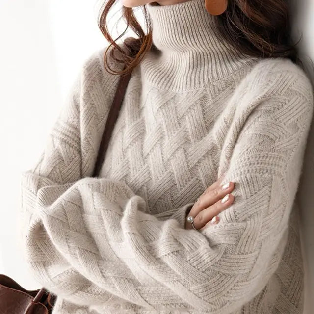Kvinders Cashmere Trøje Elegant Stil 4