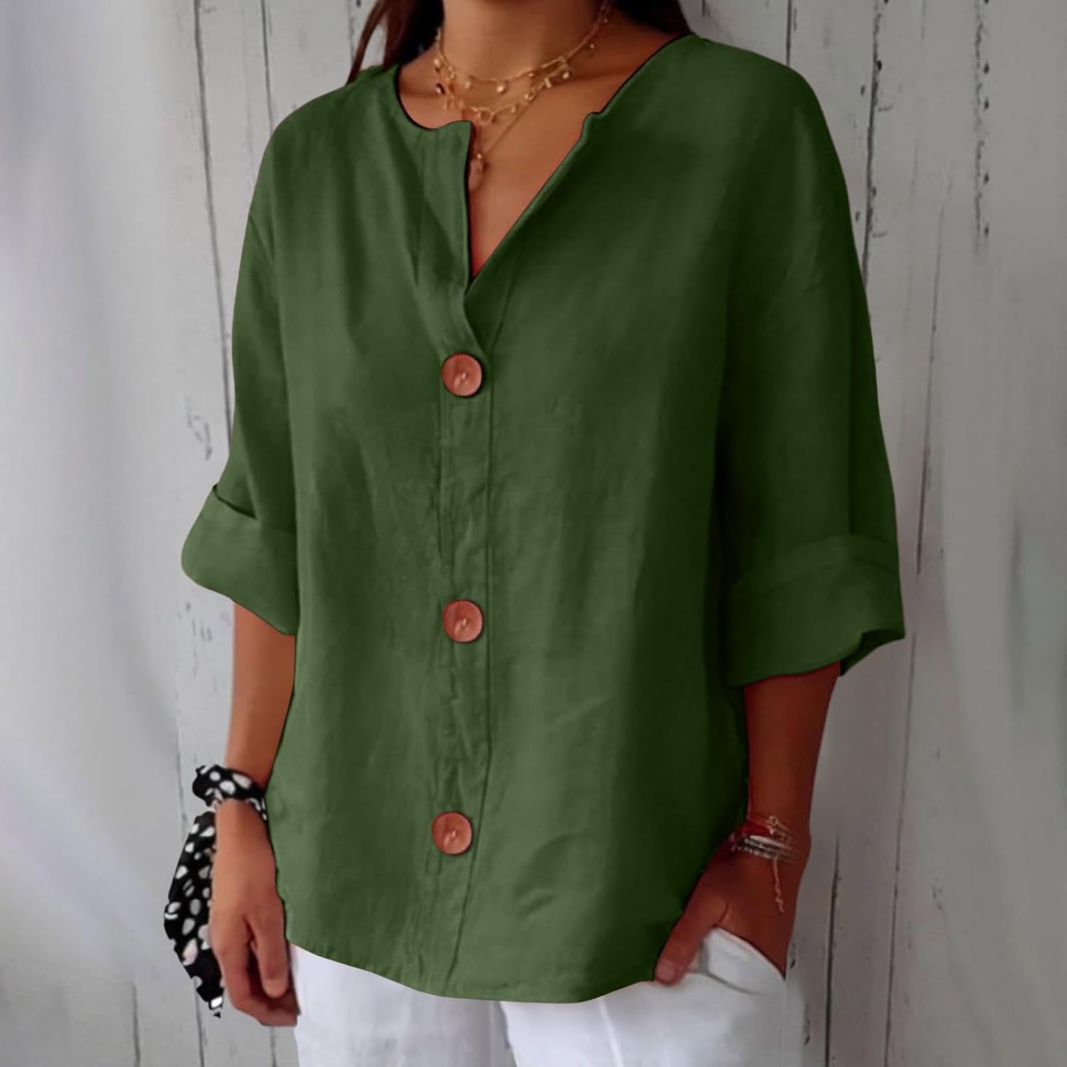 Kvinders Casual Bluse Flutter Fit 10