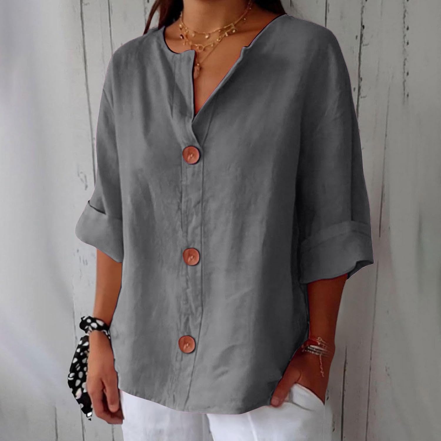 Kvinders Casual Bluse Flutter Fit 3