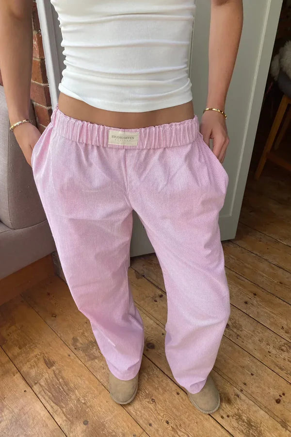 Kvinders Casual Bukser Med Elastisk Talje 4