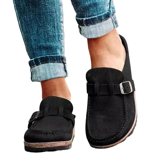 Kvinders Casual Loafers med Spænde 0