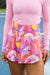 Kvinders Casual Shorts med Smock Talje og Abstrakt Print 3