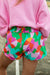 Kvinders Casual Shorts med Smock Talje og Abstrakt Print 7