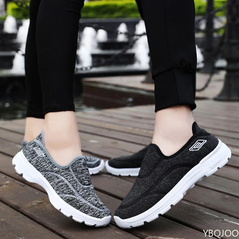 Kvinders Casual Sneakers Åndbar Blød Stof 3