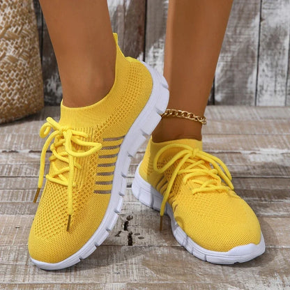 Kvinders Casual Sneakers Åndbar Mesh Slip-On 10