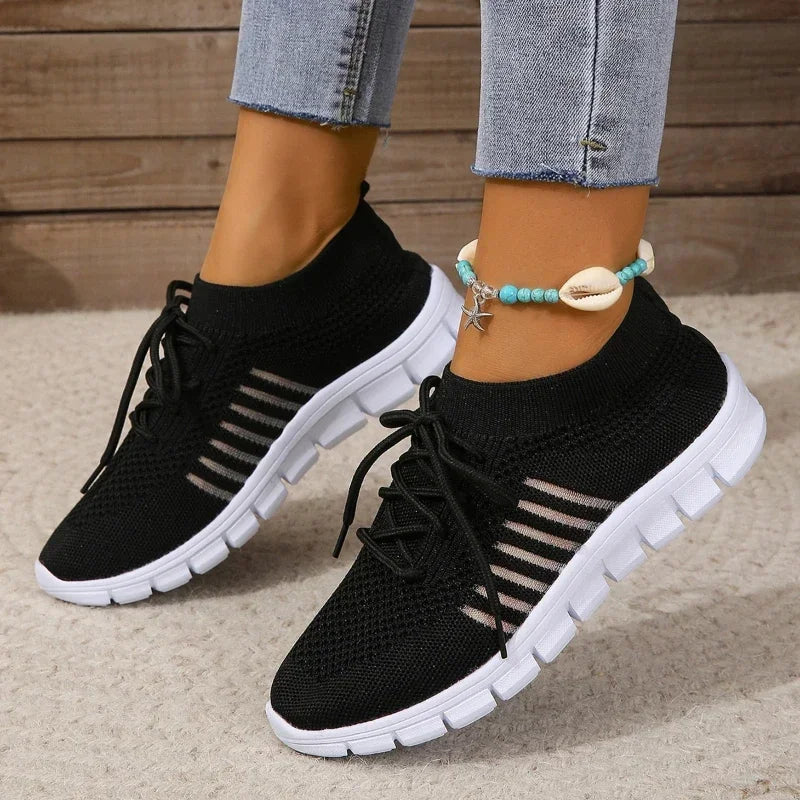 Kvinders Casual Sneakers Åndbar Mesh Slip-On 13