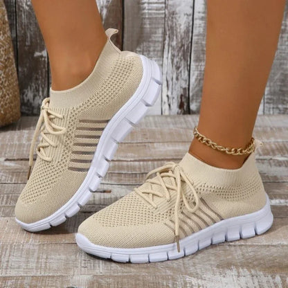 Kvinders Casual Sneakers Åndbar Mesh Slip-On 15