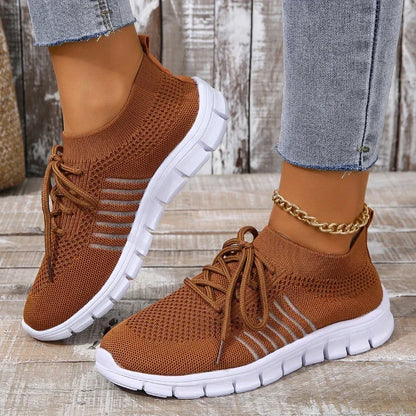 Kvinders Casual Sneakers Åndbar Mesh Slip-On 6