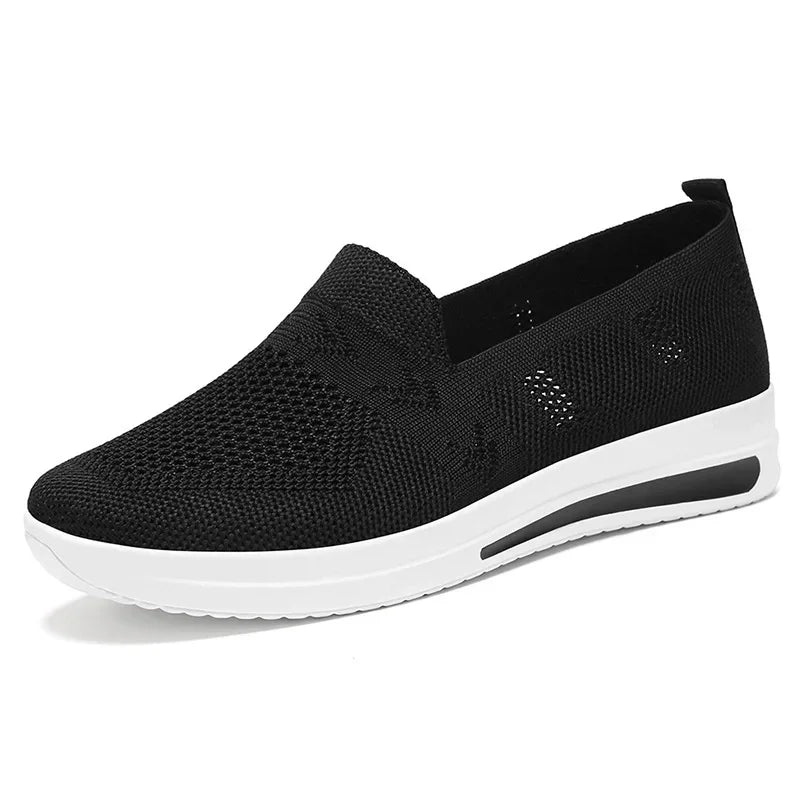 Kvinders Casual Sneakers Åndbar Strik Mesh 10