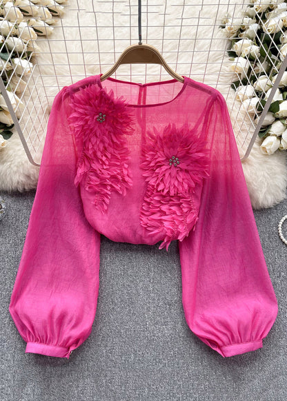 Kvinders Chiffon Skjorte med Lange Ærmer 1