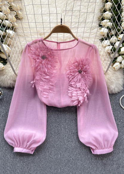 Kvinders Chiffon Skjorte med Lange Ærmer 2
