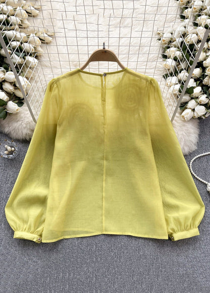 Kvinders Chiffon Skjorte med Lange Ærmer 4