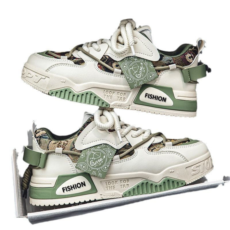 Kvinders Chunky Sneakers Snøring Trendy Design 5