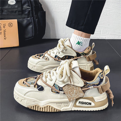 Kvinders Chunky Sneakers Snøring Trendy Design 6