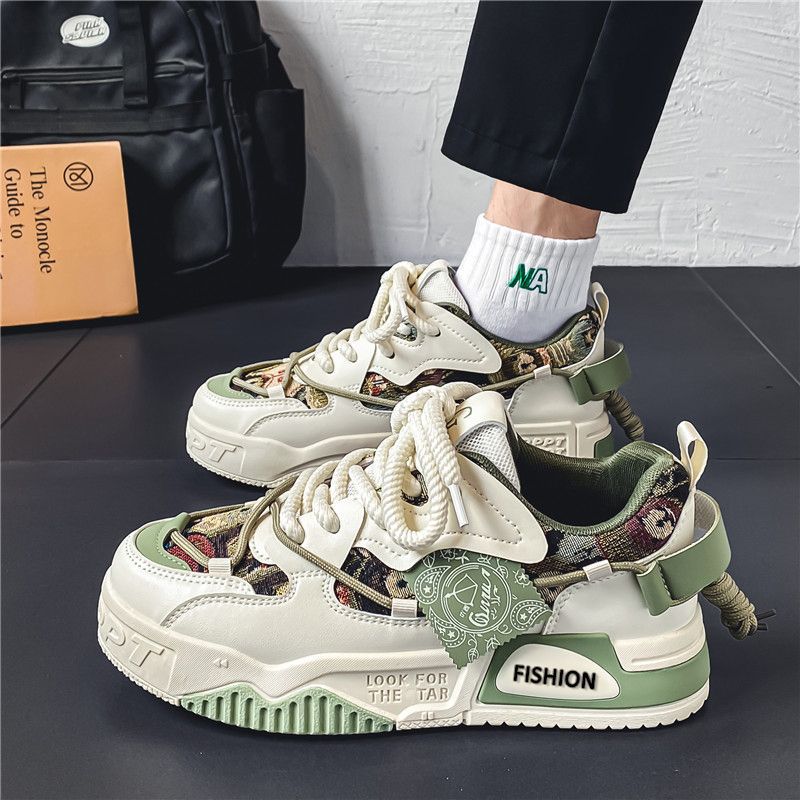Kvinders Chunky Sneakers Snøring Trendy Design 7
