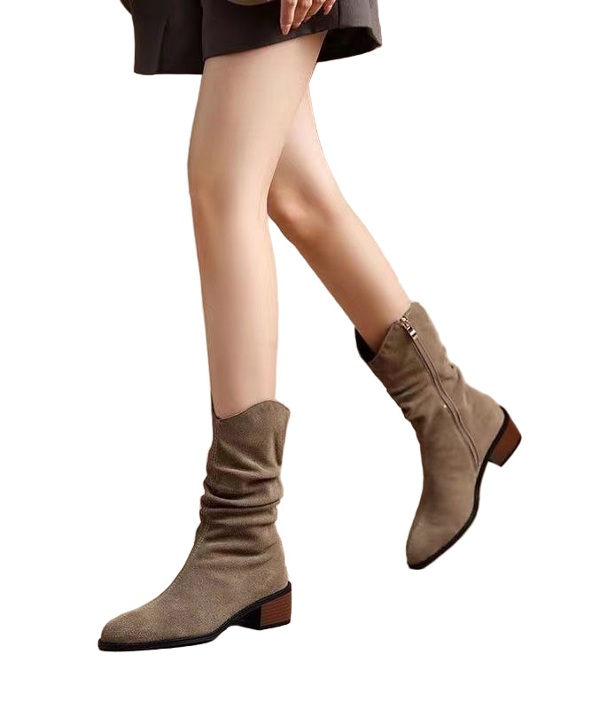 Kvinders Chunky Støvler med Splejsning 0