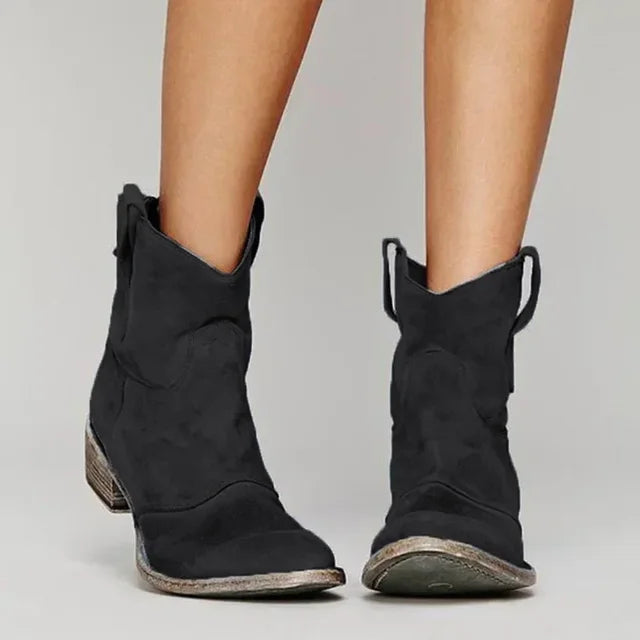 Kvinders Cowboystøvler Klassisk Vestlig Stil 1