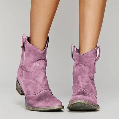 Kvinders Cowboystøvler Klassisk Vestlig Stil 4