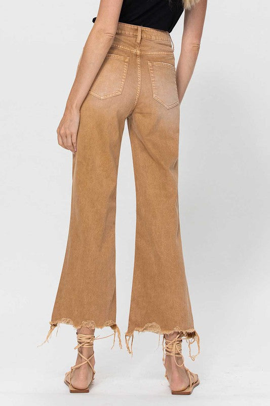 Kvinders Crop Flare Jeans Vintage 90'erne 4