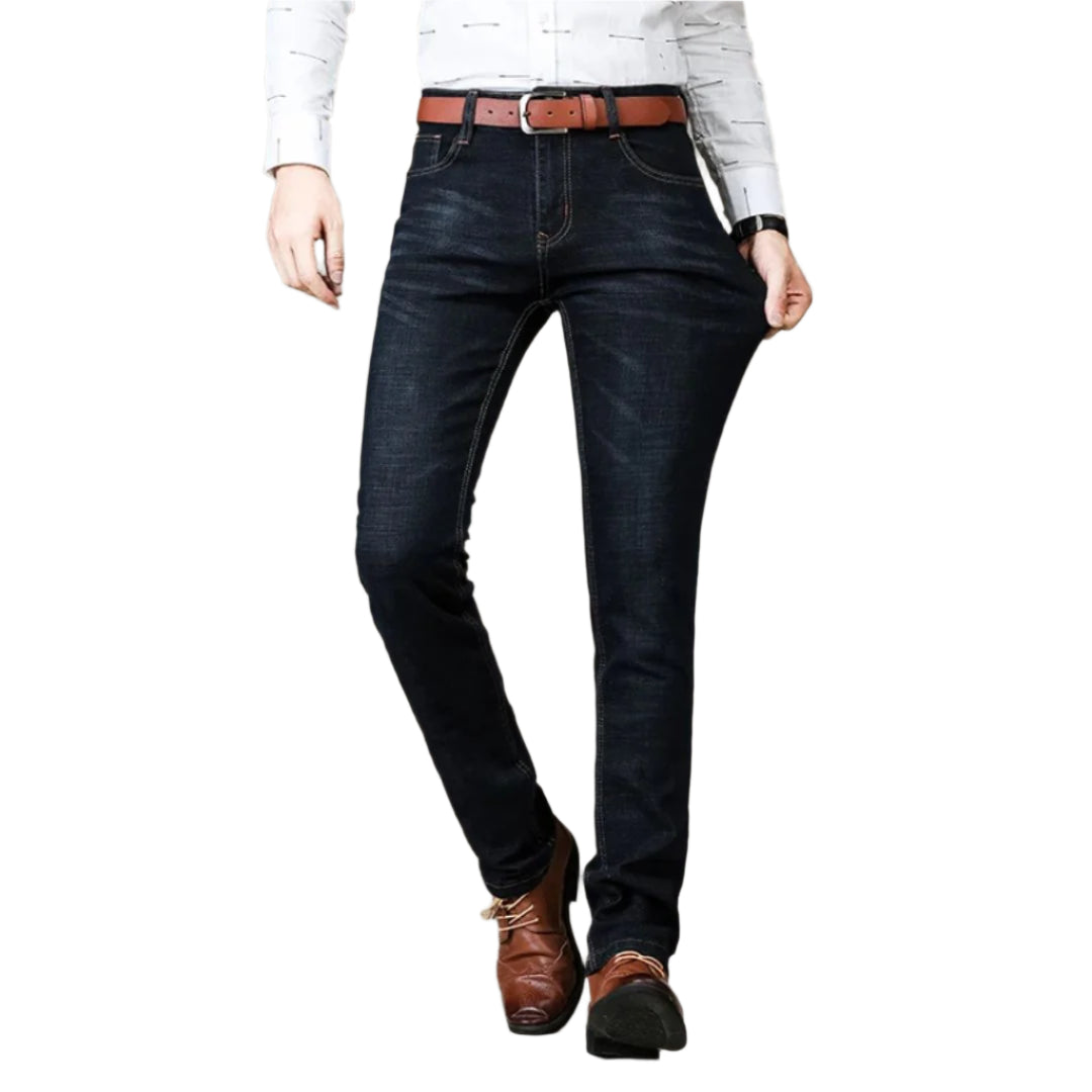 Kvinders Denim Jeans Straight Cut Komfortabelt Design 0