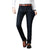 Kvinders Denim Jeans Straight Cut Komfortabelt Design 0