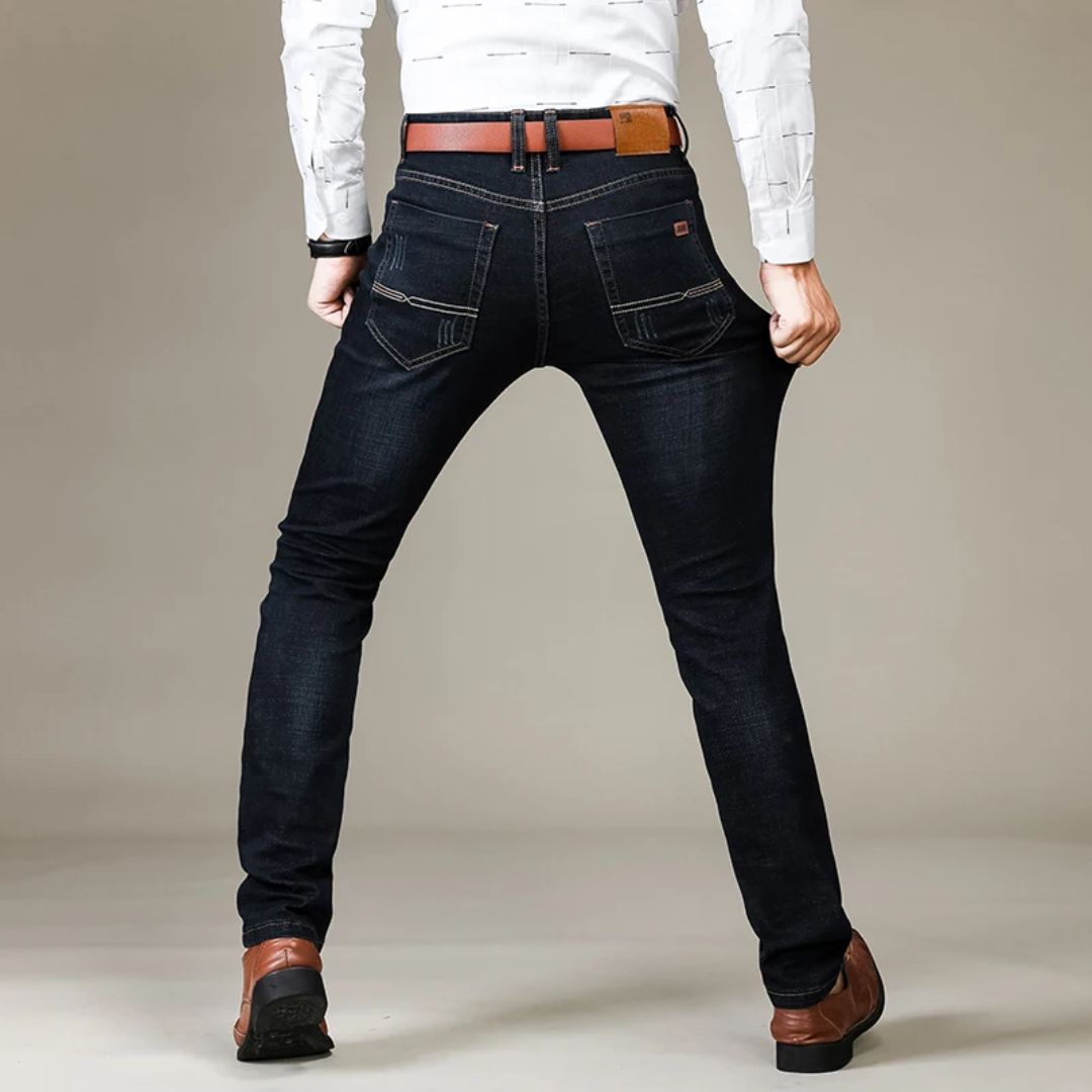 Kvinders Denim Jeans Straight Cut Komfortabelt Design 2