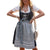 Kvinders Dirndl Kjole Blå med Schürze 0