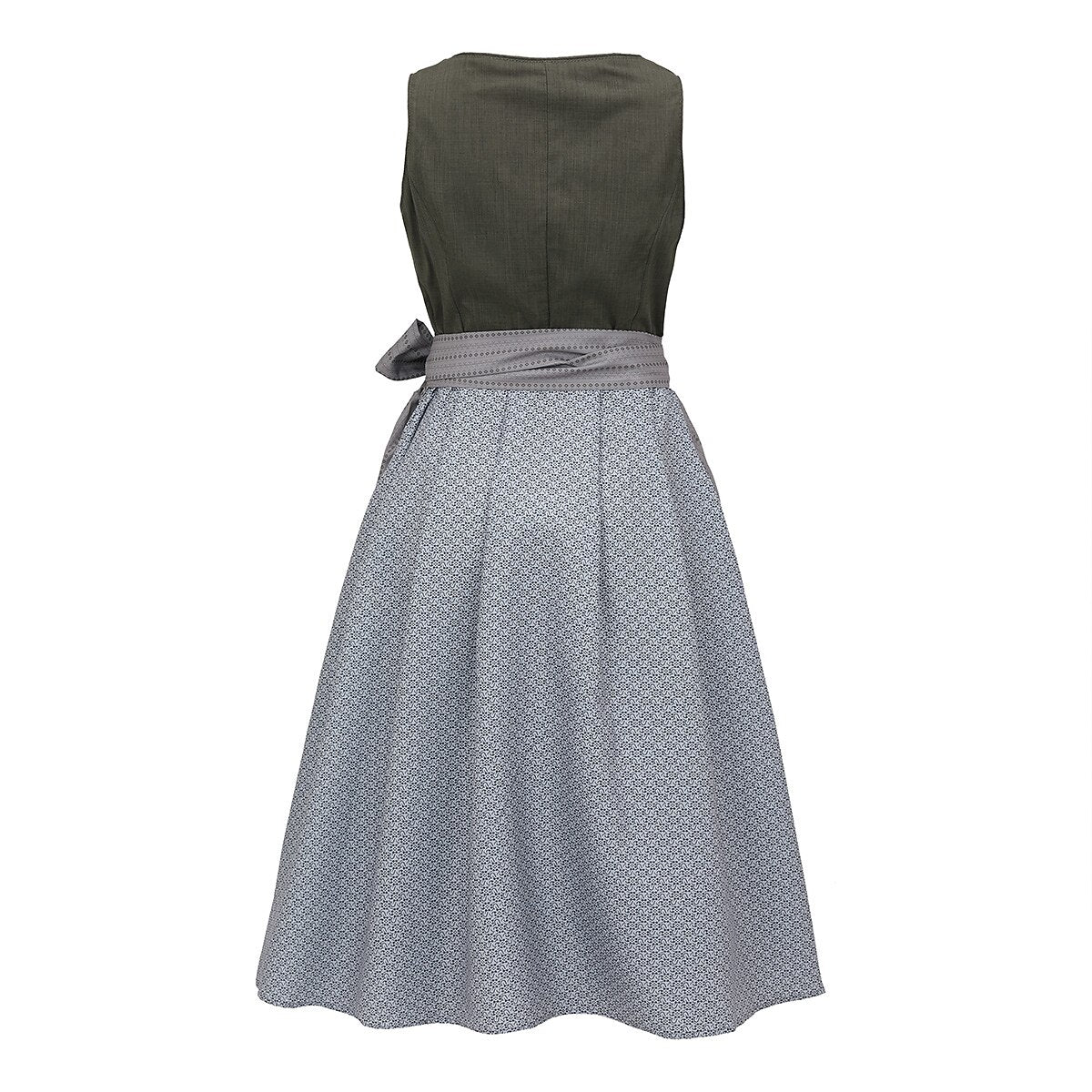 Kvinders Dirndl Kjole med Forklæde Traditionelt Design 100% Bomuld 2