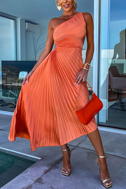 Kvinders Festkjole med One Shoulder Cut Out 3
