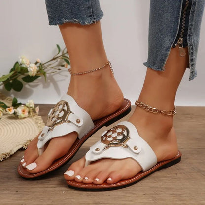 Kvinders Flade Sandaler Komfortabel Design 6