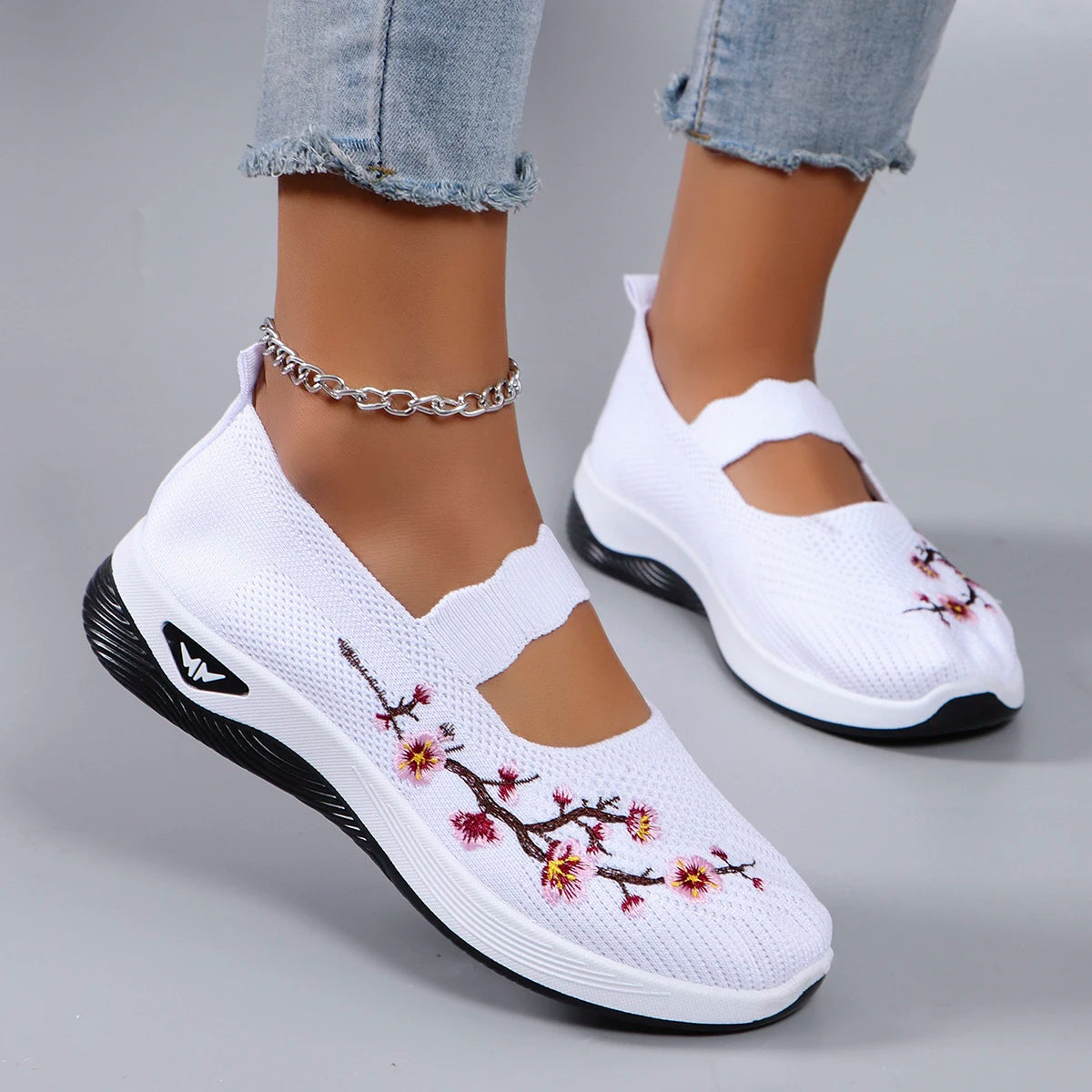 Kvinders Flade Sko Åndbart Mesh Casual Sommerfootwear 5