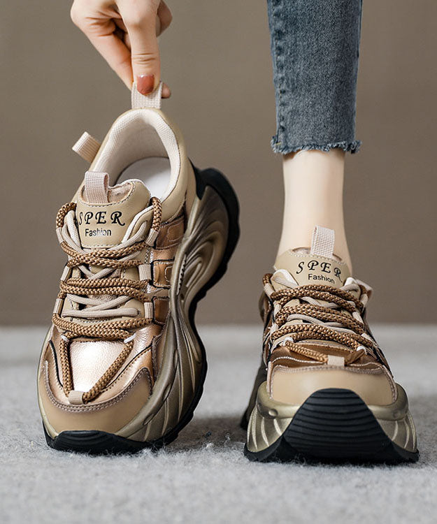 Kvinders Flade Sko med Platform og Krydsrem 3