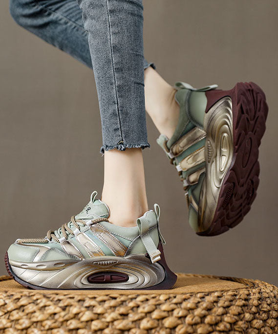 Kvinders Flade Sko med Platform og Krydsrem 4