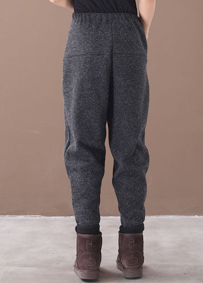Kvinders Fleece Bukser Med Lommer Patchwork Design 2