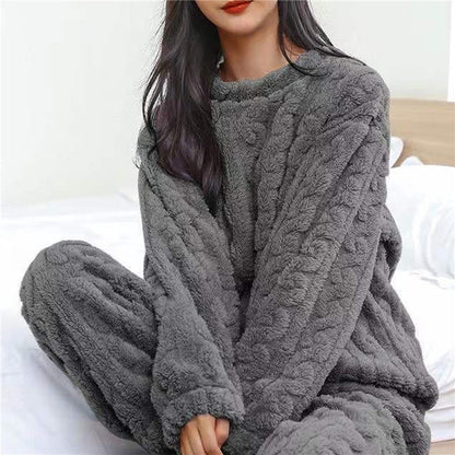 Kvinders Fleece Pyjamasæt Komfortabelt 3