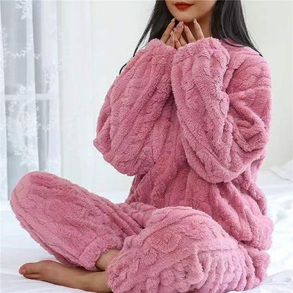 Kvinders Fleece Pyjamasæt Komfortabelt 5