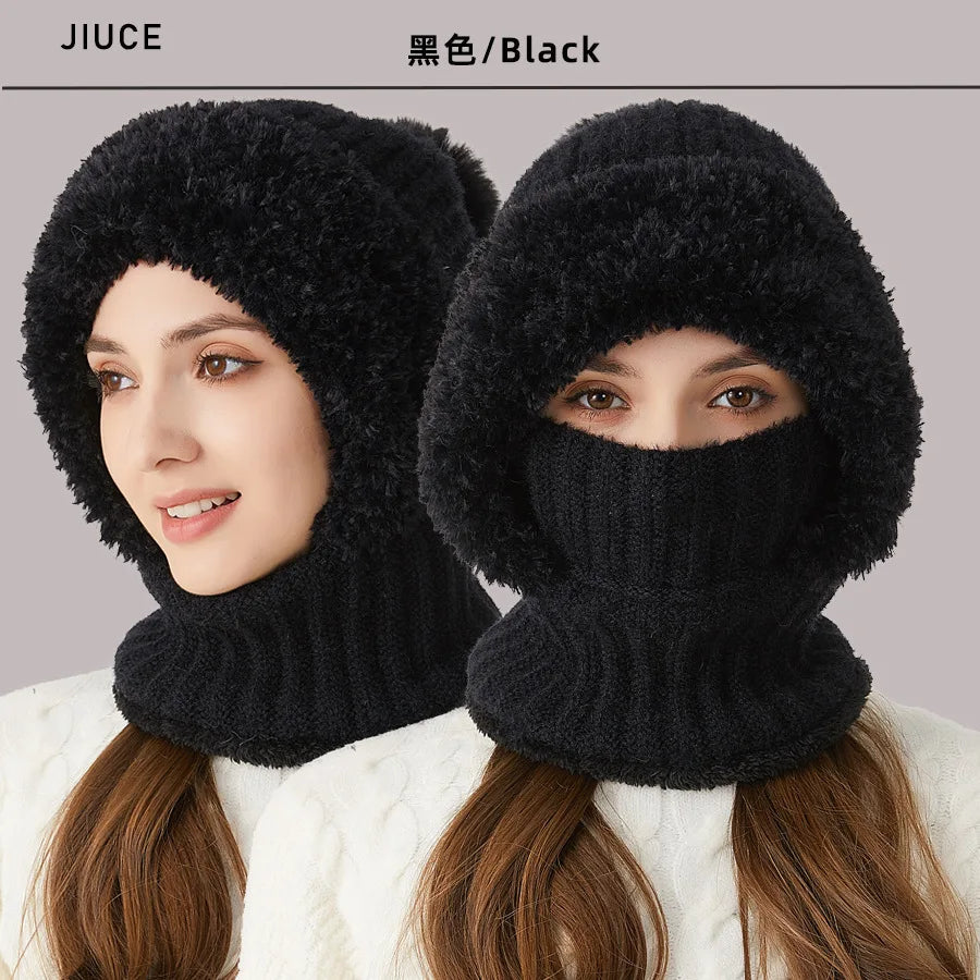 Kvinders Fleece Vinterhat med Snood Casual 4