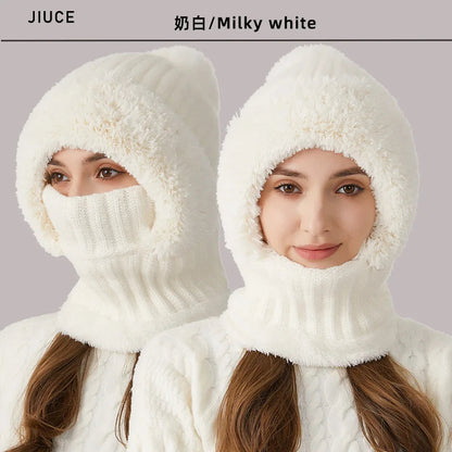 Kvinders Fleece Vinterhat med Snood Casual 5